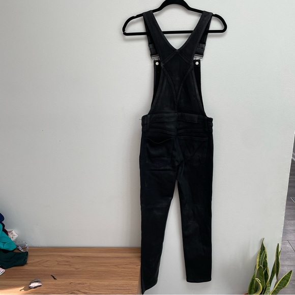 Pistola Black Coated Denim Skinny Overalls size 26 - Picture 4 of 10